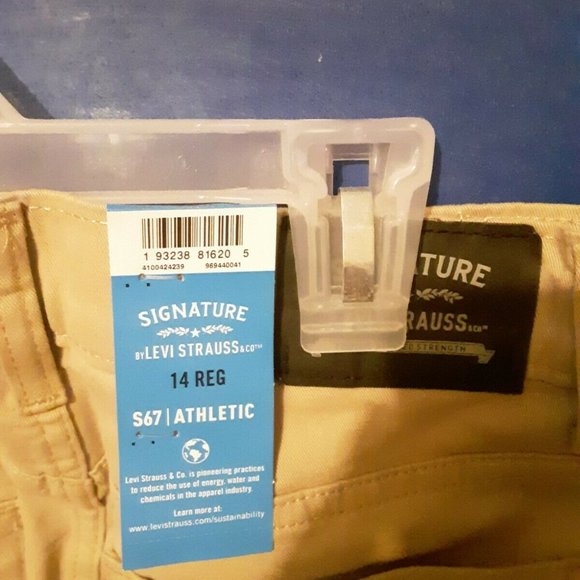 Signature Levi Strauss Pants Khaki Boys 12 Regular - Picture 5 of 5